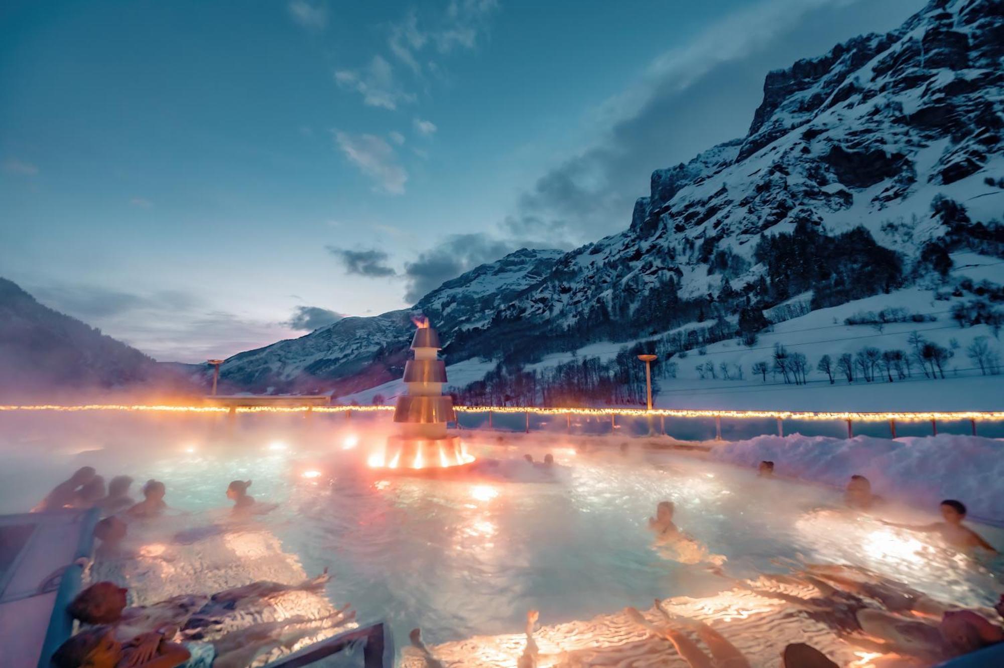 Hotel Walliserhof-Leukerbad-Therme Экстерьер фото